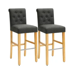 ２ Chaises hautes gris foncé