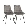２ Chaises moderne gris