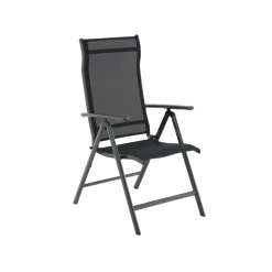 4 Chaises pliantes alu noir