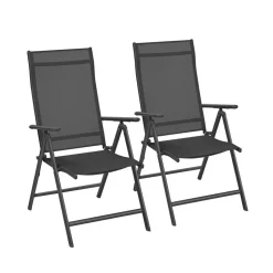 2 Chaises pliantes noir