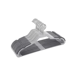 20 Cintres antidérapants gris