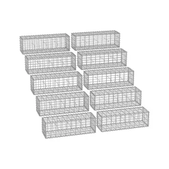 10 Gabions 100 x 30 x 30 cm