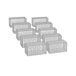 10 Gabions 100 x 30 x 30 cm