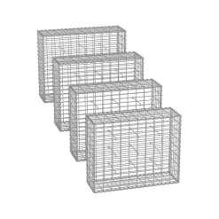 4 Gabions 100 x 90 x 30 cm