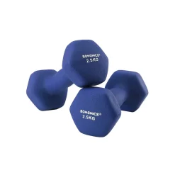 2 Haltères 2,5 kg bleu