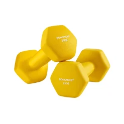 2 Haltères 2 kg jaune