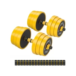 2 Haltères 15 kg jaune