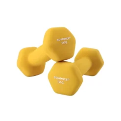 2 Haltères 1 kg jaune
