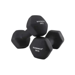 2 Haltères 5 kg noir