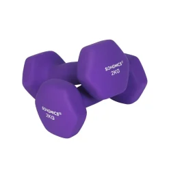 2 Haltères 2 kg violet
