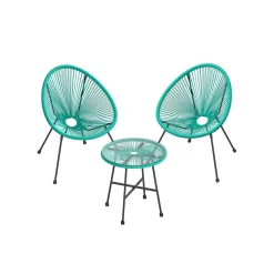 3 Meubles terrasse noir