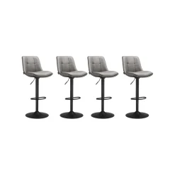 2 Tabourets de bar Marron Caramel