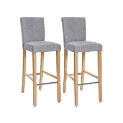 2 Tabourets hauts gris foncé