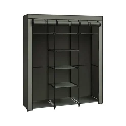 Armoire de rangement avec barre de suspension 45 x 150 x 175 cm vert olive