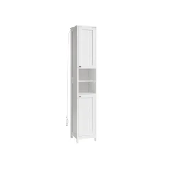Armoire de salle de bain haute avec éclairage blanc nuage