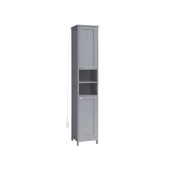 Armoire de salle de bain haute avec éclairage blanc nuage