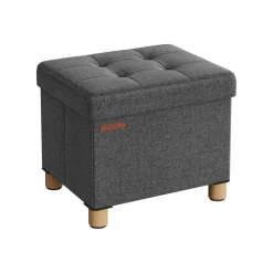 Banc avec angement pliable gris foncé