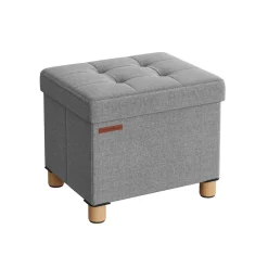 Banc avec angement pliable gris foncé