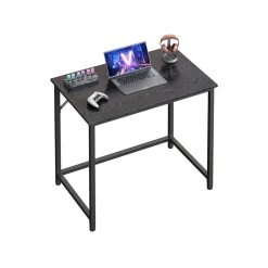 Bureau 50 x 80 cm cadre en métal noir
