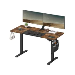 Bureau Assis-Debout Électrique Réglable 60 x 140 x (72-120) cm