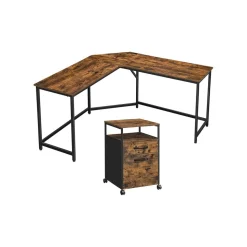 Bureau d'angle et caisson