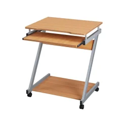 Bureau informatique en Z couleur hêtre