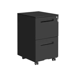 Caisson 2 tiroirs noir mat