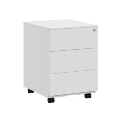 Caisson de bureau mobile avec 4 tiroirs noir d'encre