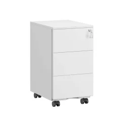 Caisson de bureau mobile avec 4 tiroirs noir d'encre