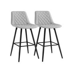 Chaise de bar PU noir