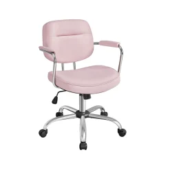 Chaise de bureau pivotante mécanisme à bascule bleu brumeaux