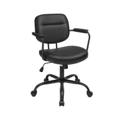 Chaise de bureau pivotante mécanisme à bascule bleu brumeaux