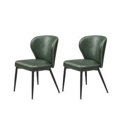 Collection EKHO - 2 Chaises de salle à manger noir d'encre