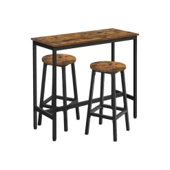 Ensemble de table et tabourets hauts industriel