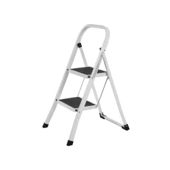 Escabeau 2 marches pliable gris