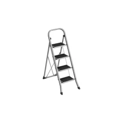 Escabeau 2 marches pliable gris