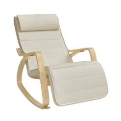 Fauteuil à bascule beige