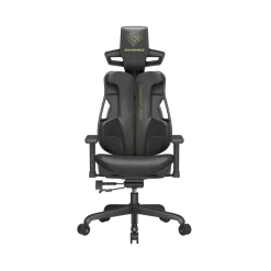 Fauteuil gaming réglable dossier inclinable noir d'encre