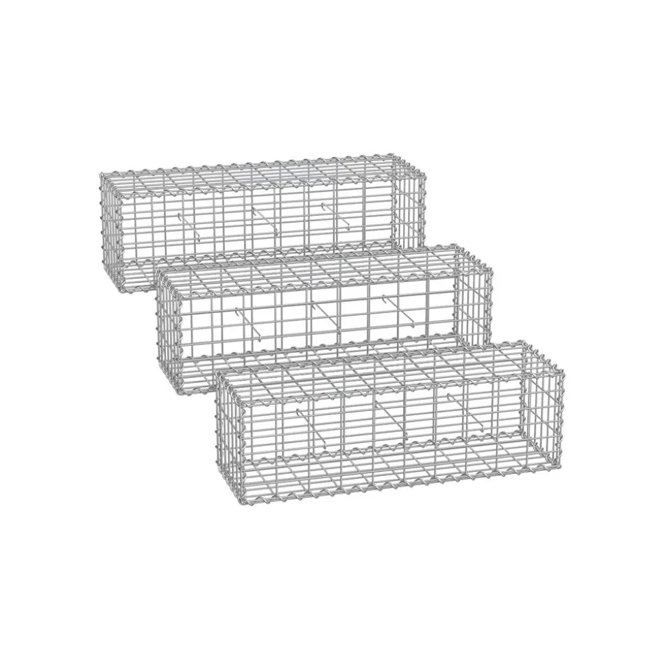 Gabion pour Pierre 100 x 30 x 30 cm lot de 3