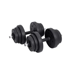 Kit haltères 20 kg noir