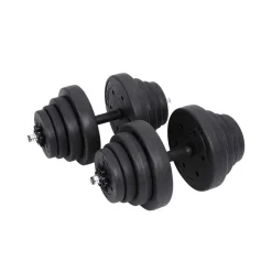 Kit haltères 20 kg noir