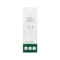 20L Sacs poubelle à cordon 40 pièces blanc