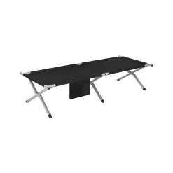 Lit de camp L noir