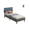 Lit Simple  90 x 190 cm avec LED