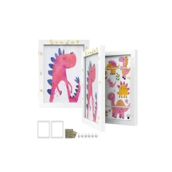 Lot de 2 cadres photo 34,5 x 25,5 cm blanc mat