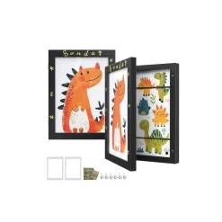 Lot de 2 cadres photo 34,5 x 25,5 cm blanc mat