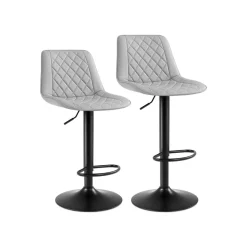 Lot de 2 chaises de bar noir