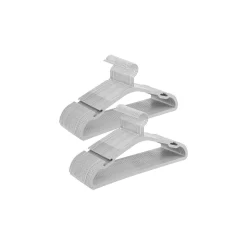 Lot de 50 cintres en plastique 41,6 x 21,4 cm pour armoire noir d'encre