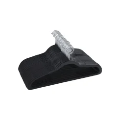 Lot de 30 cintres en plastique noir