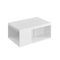 Lot de 3 tables d’appoint noir boisé